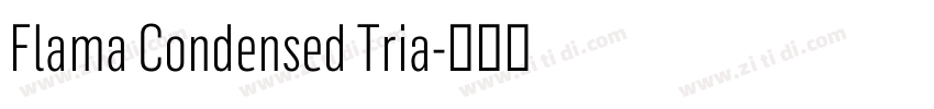Flama Condensed Tria字体转换 Flama Condensed Tria字体转换